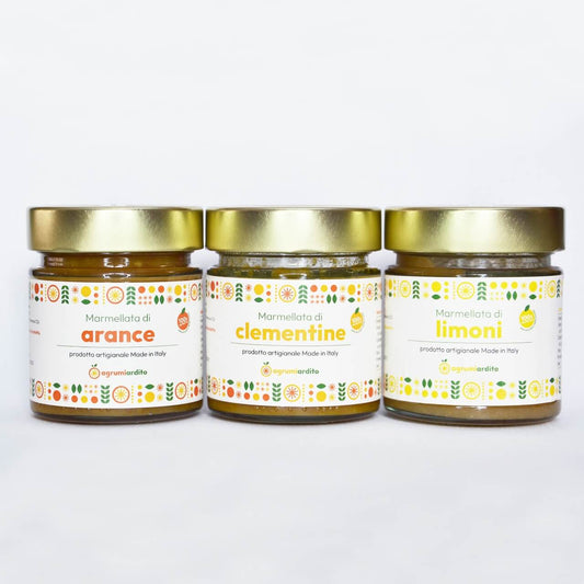 Tris di marmellate artigianali
