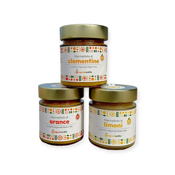 Tris di marmellate artigianali